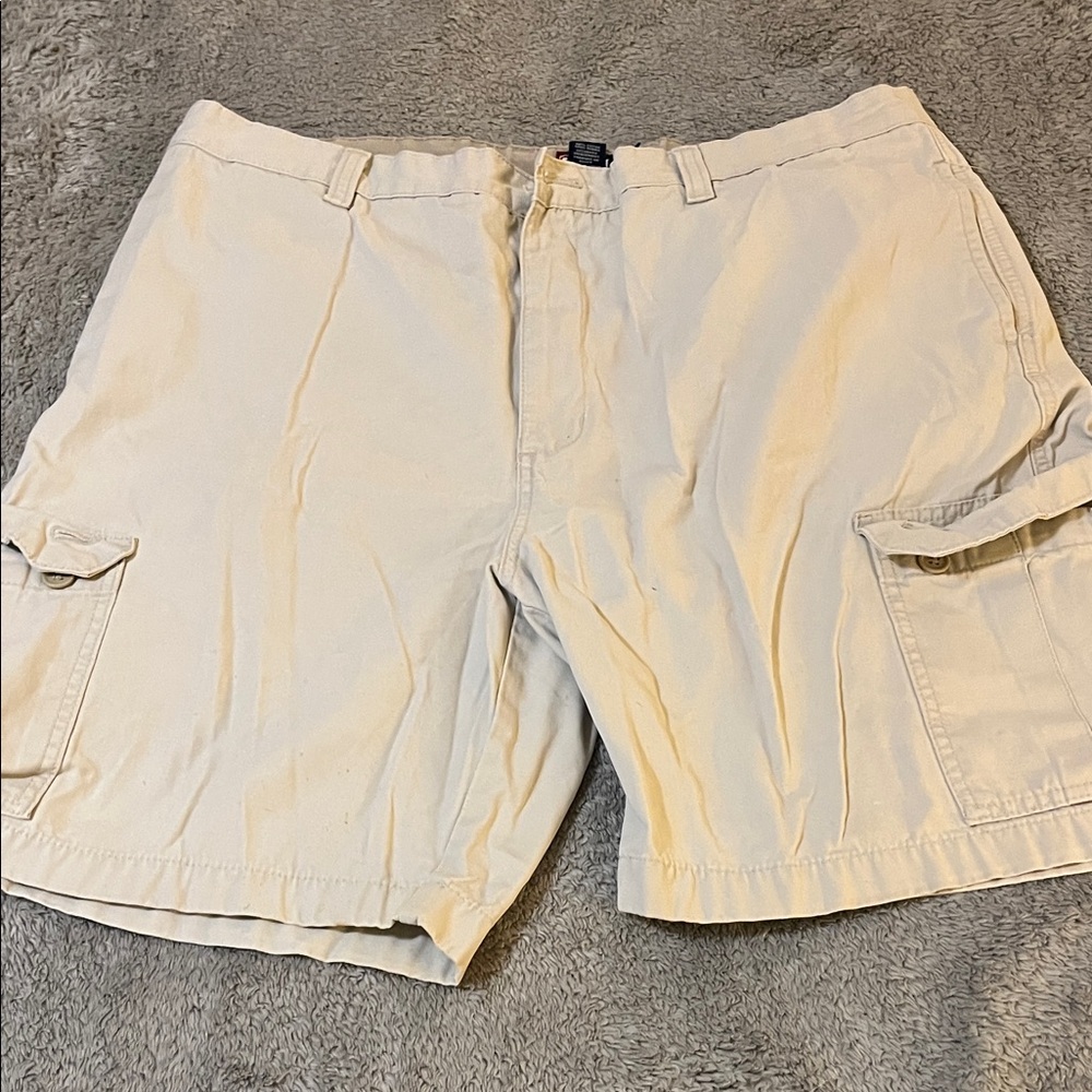 Chaps Light Tan Cargo Shorts for Men